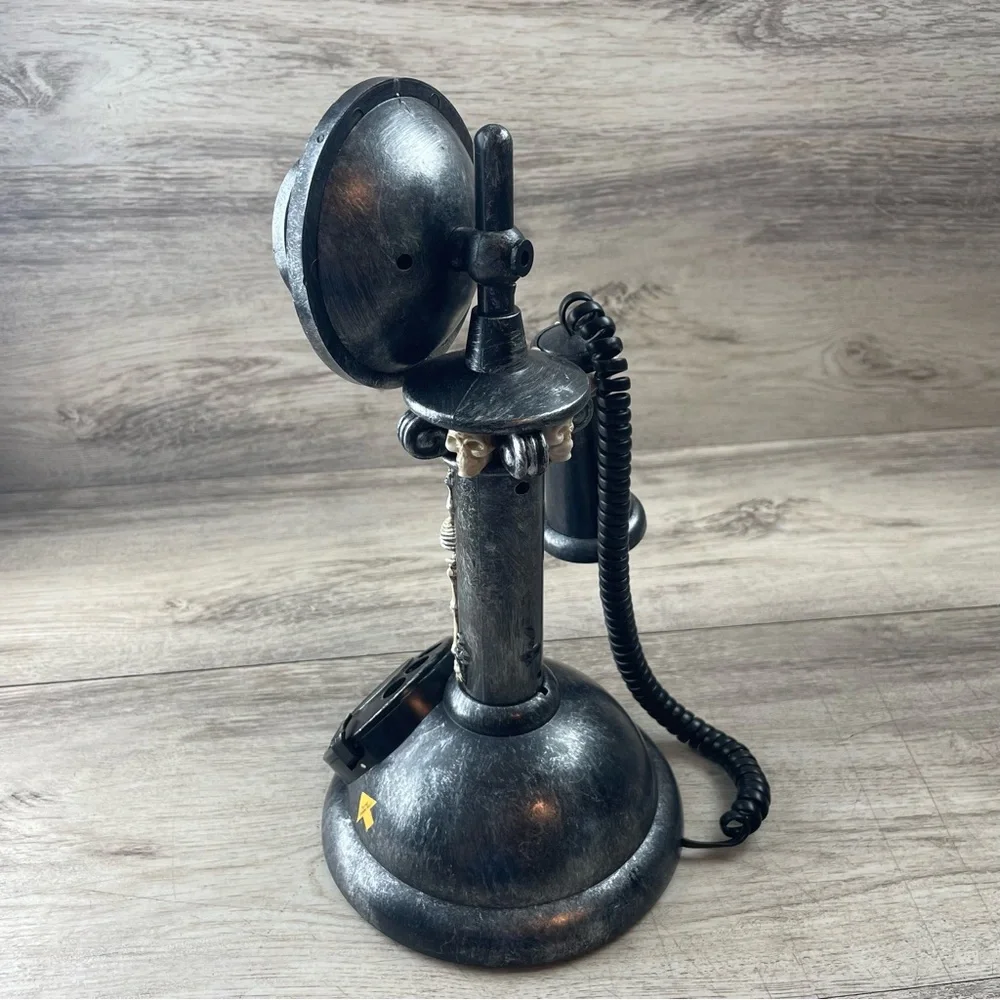 Gemmy Halloween Spooky Haunted Candlestick Telephone Phone - NO SOUND PROP ONLY